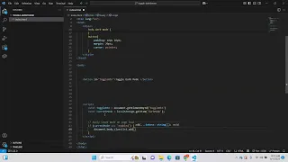 How to Toggle Dark Mode with HTML CSS JavaScript Easy Dark Theme Tutorial