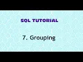 SQL Tutorial - 7 Grouping