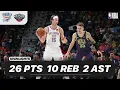 BRANDEN CARLSON vs NEW ORLEANS PELICANS 26 PTS - 10 REB