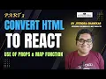 Build React Website Convert Static HTML to React Code Part 3 ReactJS Tutorial Props Map