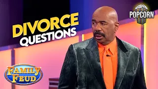 Wild DIVORCE Questions and Answers With Steve Harvey! | Family Feud