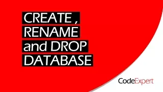 CREATE RENAME and DROP DATABASE SQL
