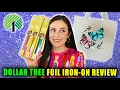 DOLLAR TREE FOIL IRON-ON VINYL REVIEW WASH TEST Lucykiins