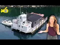 Moving Our MASSIVE Barge With a Tug Boat ep 13