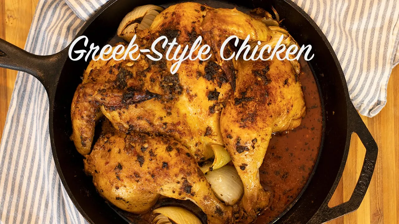 Quick & Easy Greek Style Spatchcocked Chicken: Ready in under an Hour!