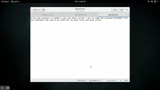 Assignment Searching long text file with python and shell scripts