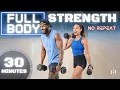 Lagu 30 Minute Full Body Dumbbell Strength Training Workout [NO REPEAT]