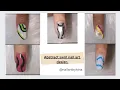 Abstract Swirl Nail Art Design