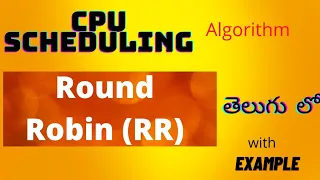 Round Robin RR CPU Scheduling Algorithm Telugu Poojitha Ginjupalli