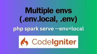 Codeigniter 4 create multiple environments - env local env