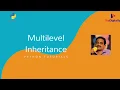 Multilevel Inheritance in Python Python tutorials for beginners Learn python online