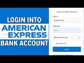 How To Login Into American Express Bank Account 2024 AMEX BANK LOGIN
