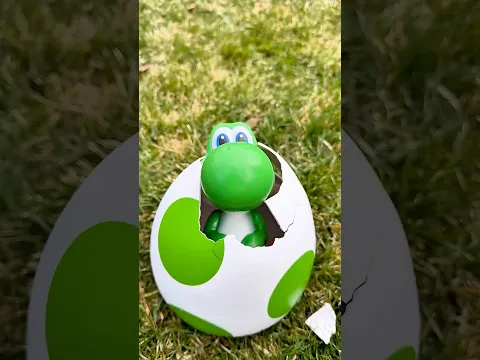 Super Mario Galaxy Yoshi Egg Hatching toy #supermario #easter #toys