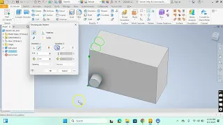 Inventor Rectangular Pattern Tool