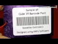 Make barcode label with Code 39 font