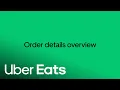 View Order Details on Uber Eats Orders Uber Eats