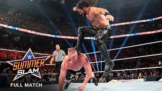 full match brock lesnar vs seth rollins universal title match summerslam 2019