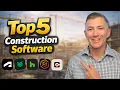 Top 5 Construction Software for 2026 Projects Scheduling Estimating More