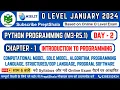 Day-2 Computation Model SDLC Model Python Programming for O Level O Level Preptshala