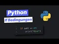 If condition in Python German tutorial if elif else