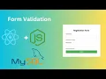 Form Validation using React Full Stack Project part 2 React form handling and Validation