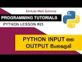 Programming Tutorials - Python Lesson 05 Python Input Output