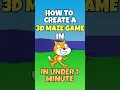 How To Create A 3D Maze Game In Scratch In Under 1 Minute