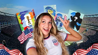 DESENHANDO FIGURINHAS DA SELEÇÃO DOS EUA COM PERSONAGENS! | Ana Lulu