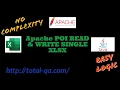 Reading and Writing the Single XLSX File-Apache POI