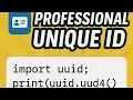 Generate unique IDs in Python Instantly