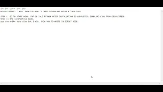 How to write your first python code in IDLE
