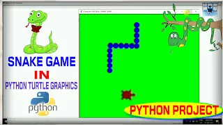 Snake Game In Python Turtle Graphics Snake Game Project in Python Turtle with source code Python