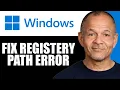 How to Fix The System Registry Contains Invalid File Paths