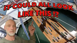 S1E37. Restoring the Bow Sprit, Rigging an Engine Lift & Boatyard Dock Work | Sailing UV