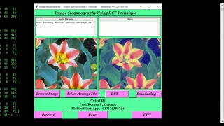 Python Code for Image Steganography Using DCT Algorithm Full Project Source Code IEEE Based Project