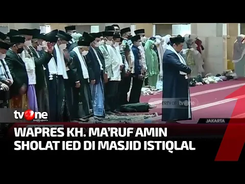 Situasi di Masjid Istiqlal saat Wapres Sholat Idul Fitri di Masjid Istiqlal