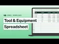 Creating a Tool Equipment Inventory Spreadsheet w Free Template Fleet Management Tools