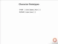 09 Character Datatypes in PL SQL