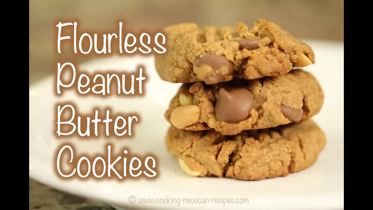 Homemade Flourless Peanut Butter Cookies Recipe With Chocolate Chips    Rockin Robin Cooks