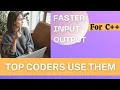 How to make input and output faster in c programing faster input output in c coding crush