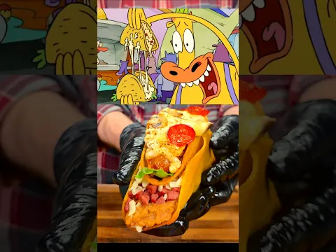 Raising A Shell For Rocko's Modern Pizza Taco Mayhem!🌮 #shorts #pizza #taco #rockosmodernlife