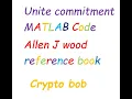 Unit commitment Matlab code