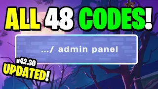 ALL 48 SECRET CODES - Admin Panel in Fortnite! (Working as of Fortnitemares!)