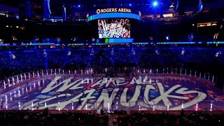 Vancouver Canucks Ice Projection Pre Game Game Intro And Player Introductions Sick Light Show 