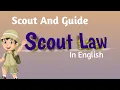 Scout Law In English scout and guides law