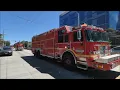 Huge Response 23 units to reported train derailment fire Haz1 Rescue 1 and tons more