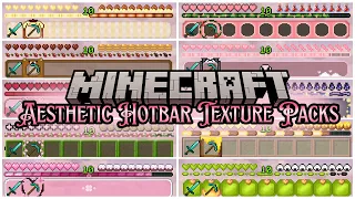 20 Cute and Aesthetic Hotbar Texture Packs for Minecraft Java