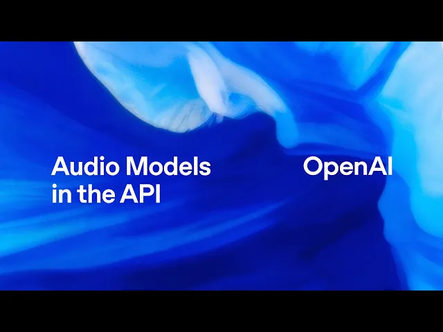 Audio Models in the API (15 min)