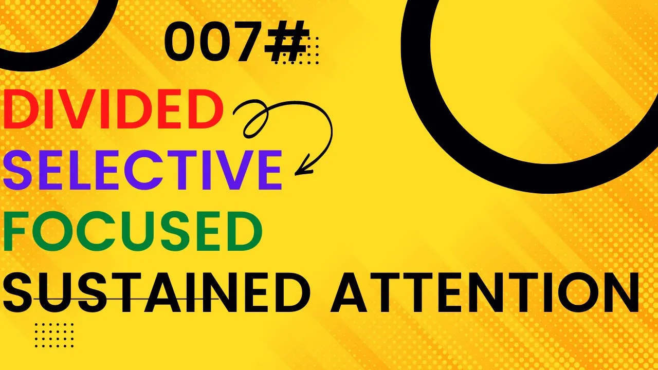 004# Divided Attention || Focused|| || sustained|| Five Areas of Attention| @PedagogyTLS