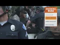 UC Irvine pro-Palestinian protesters clash with police